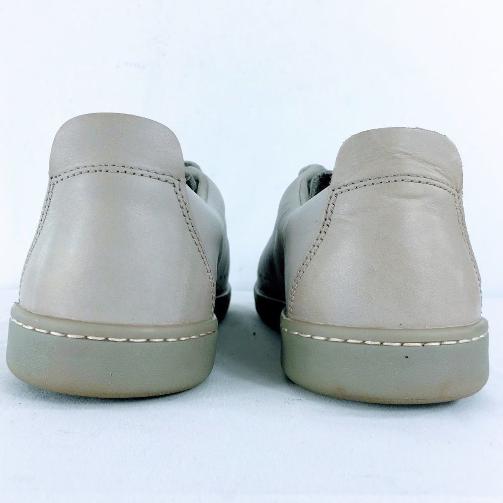 Clarks Nathan Lace Men Sneakers Gray Leather Active Air Venting Comfy Sz 7.5 - Picture 6 of 9